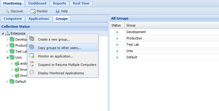 First step copy groups