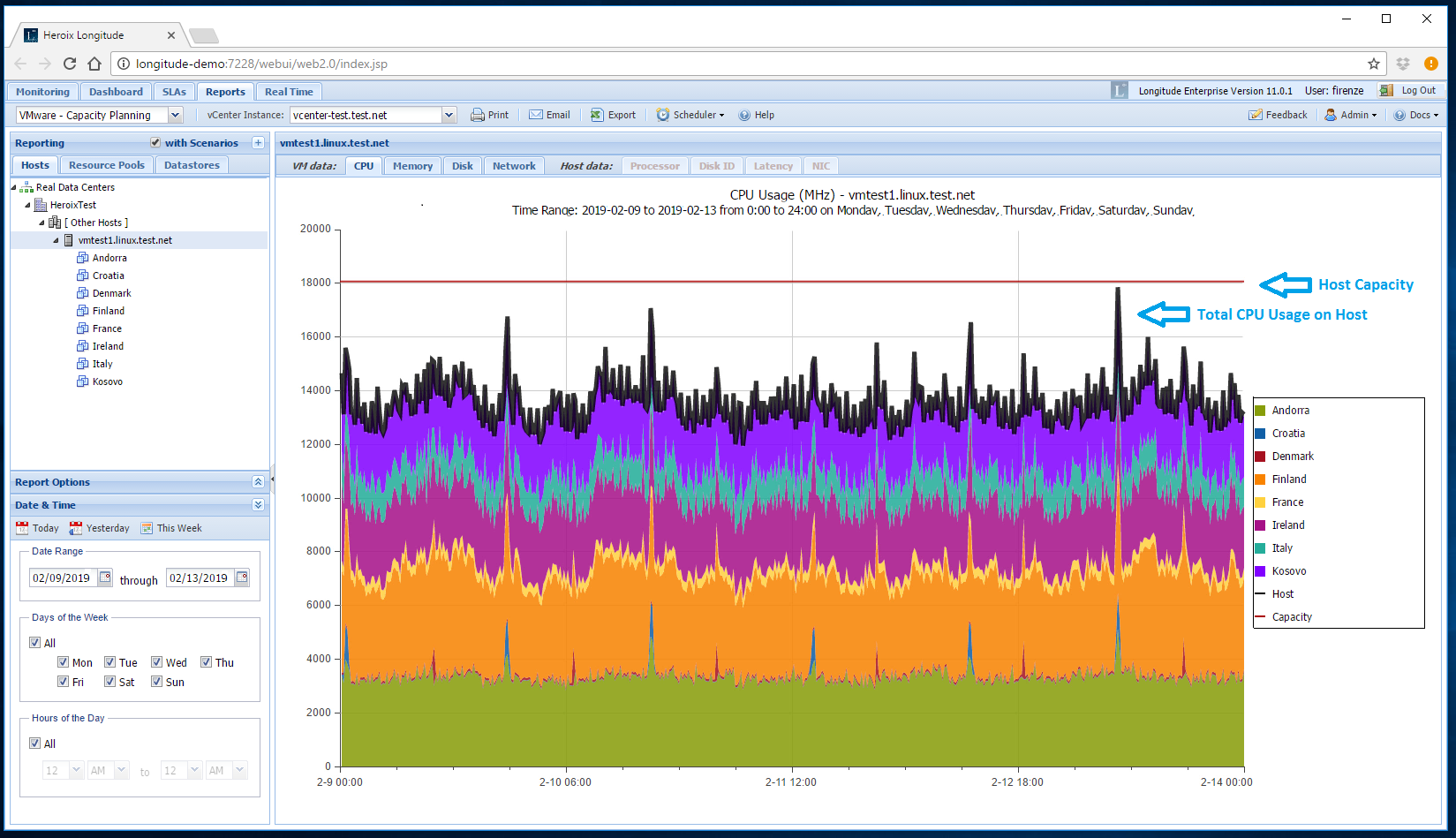 Longitude Capacity Planner