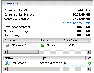 VMware memory management: vSphere display of a VM’s Consumed Host and Active Guest Memory